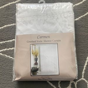 Crushed Voile Shower Curtain Size 70x72